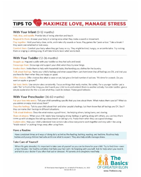 5 basics tip sheets english