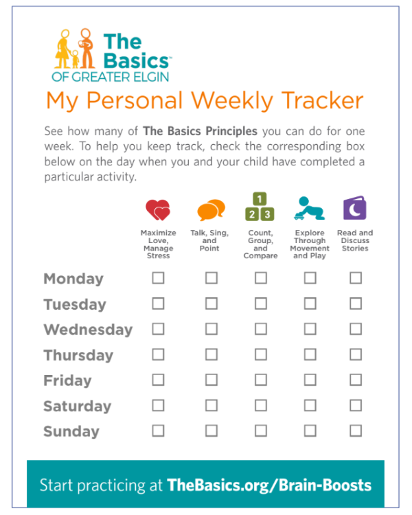 weekly tracker english